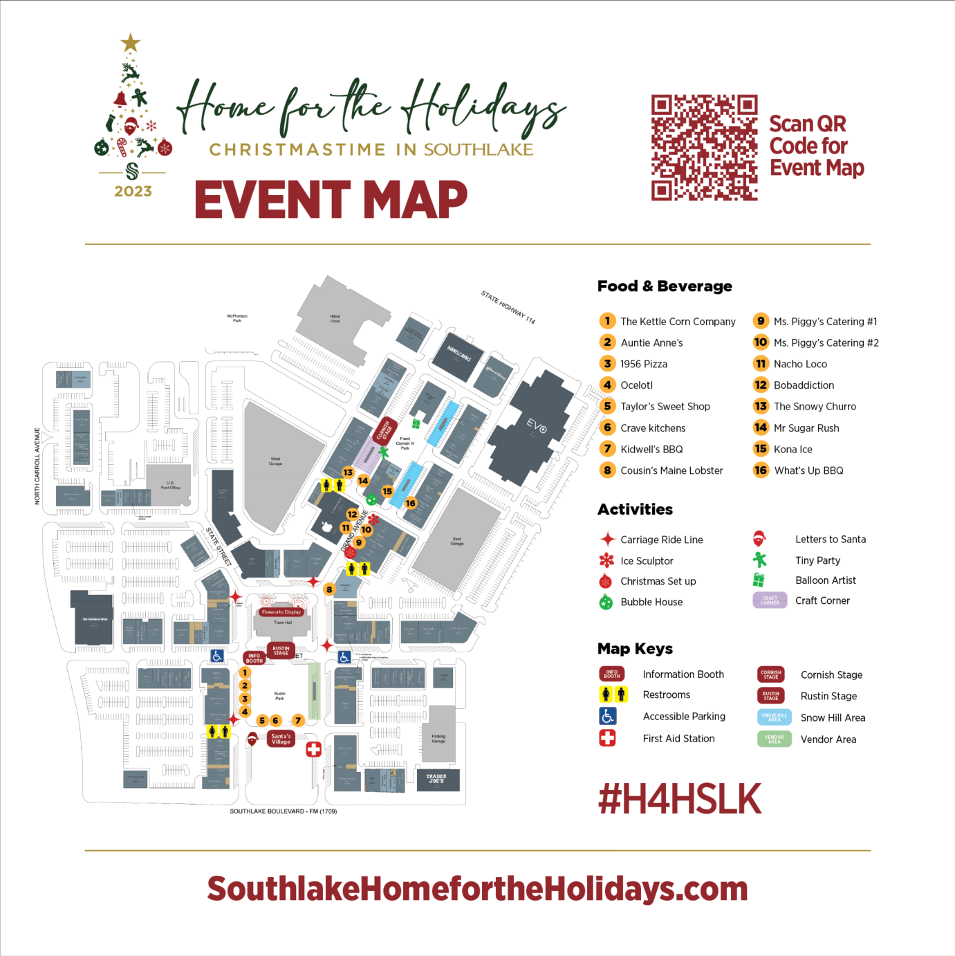 Event Map Southlake Holidays